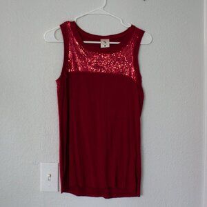 Meesh and Mia Sequin Tank Top